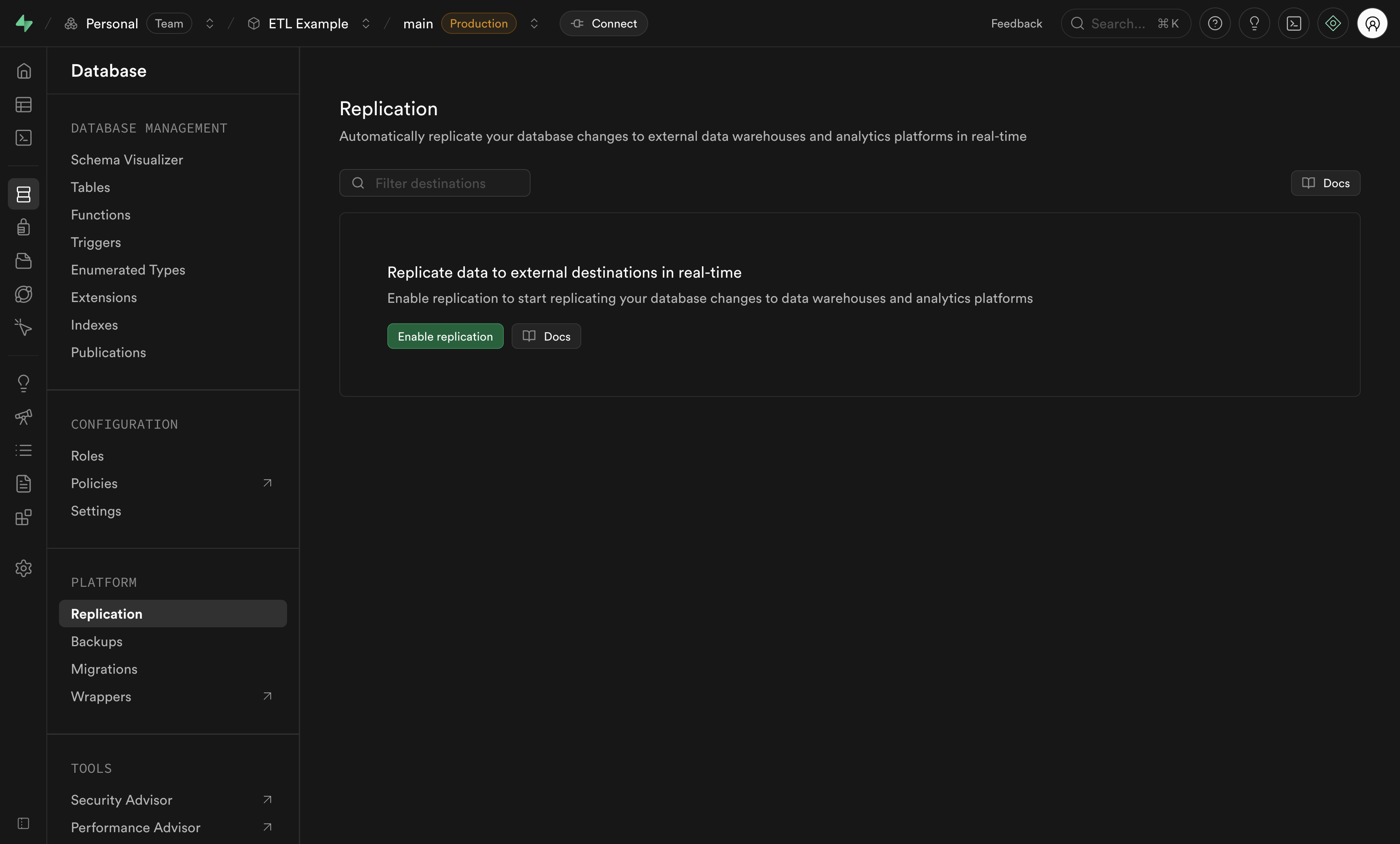 Enable Pipelines